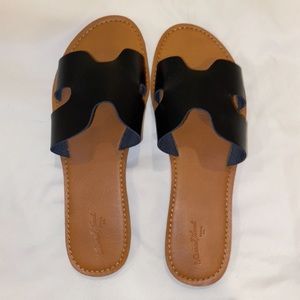 Universal Thread Jenny Sandal Black Size 9.5